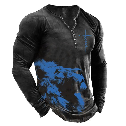 Zakenda | Feris - sweat-shirt graphique en forme de lion pour homme