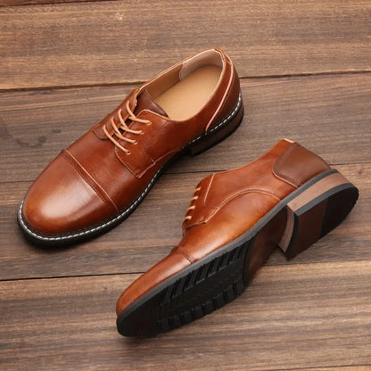 Zakenda | Harrison - solides chaussures derby vintage pour hommes