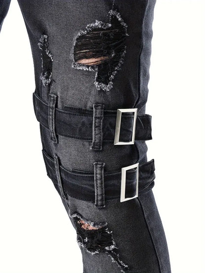 Zakenda | Mason - jeans de biker décontractés pour hommes