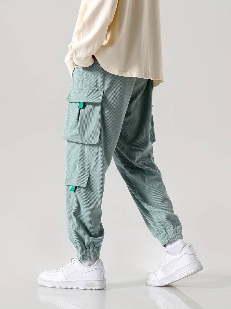 Zakenda | Christopher - pantalon cargo décontracté et structuré avec plusieurs poches pour hommes