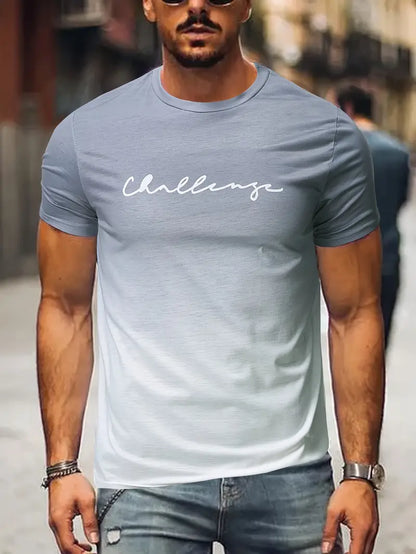 Zakenda | David - t-shirt confortable avec dégradé de couleurs pour hommes