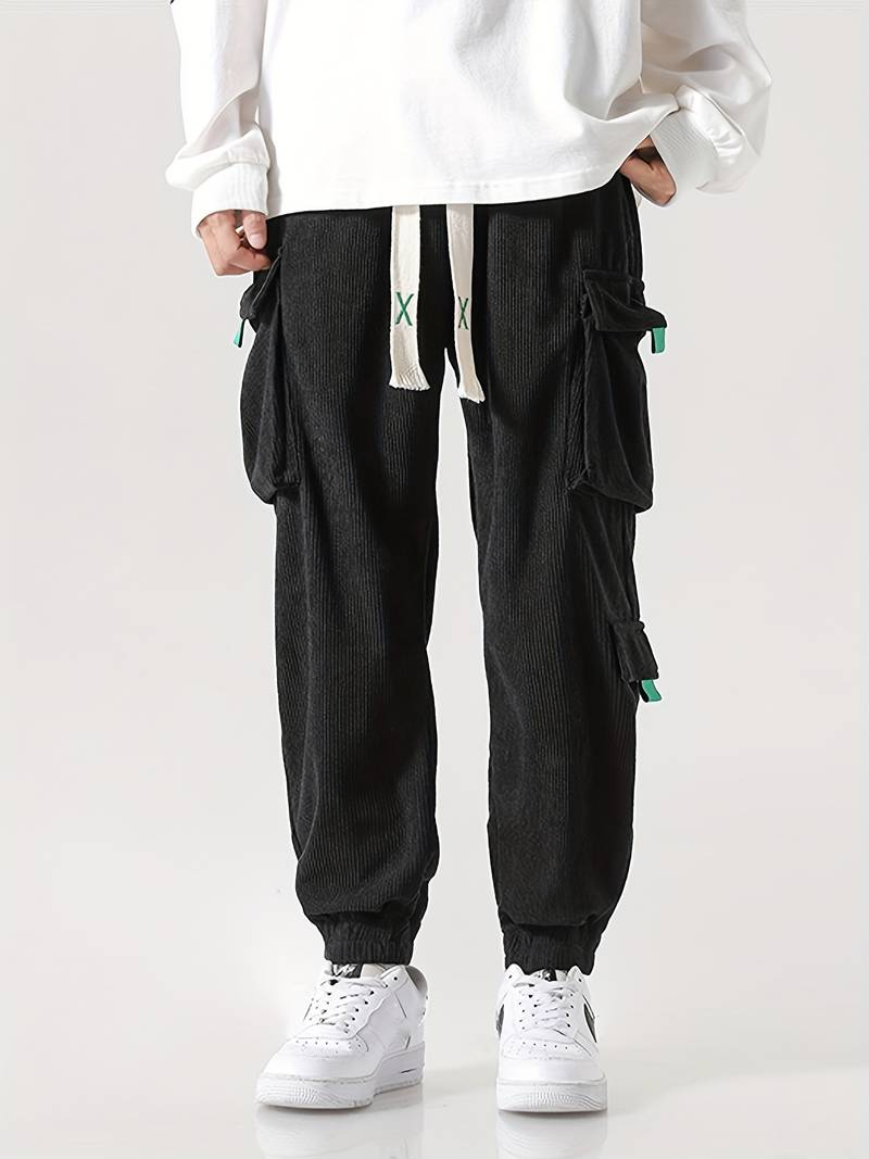 Zakenda | Christopher - pantalon cargo décontracté et structuré avec plusieurs poches pour hommes