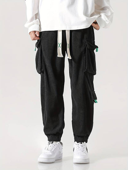 Zakenda | Christopher - pantalon cargo décontracté et structuré avec plusieurs poches pour hommes