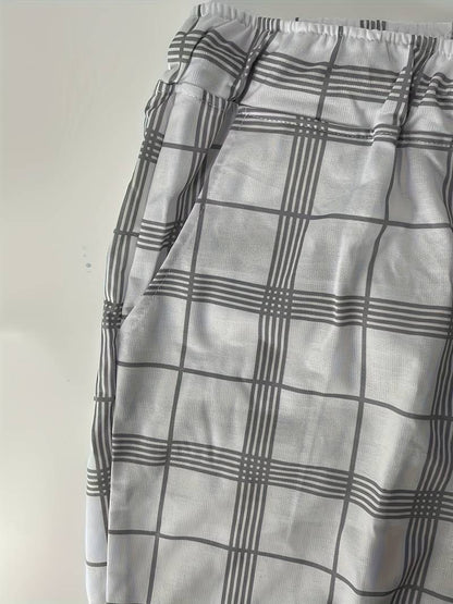 Zakenda | Alexander - pantalons de sport avec imprimé à carreaux pour hommes