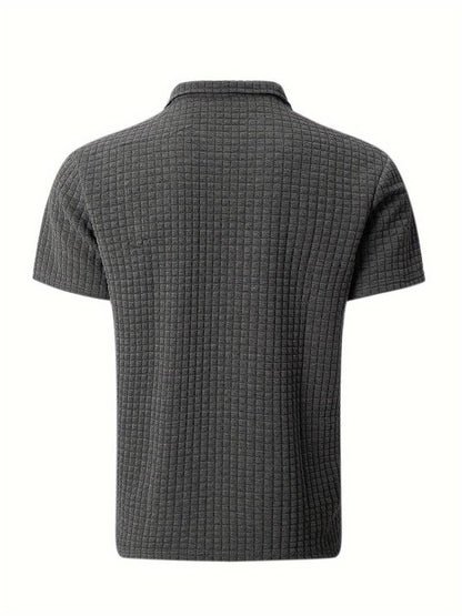 Zakenda | Daniel - chemise à manches courtes en gaufrette pour hommes