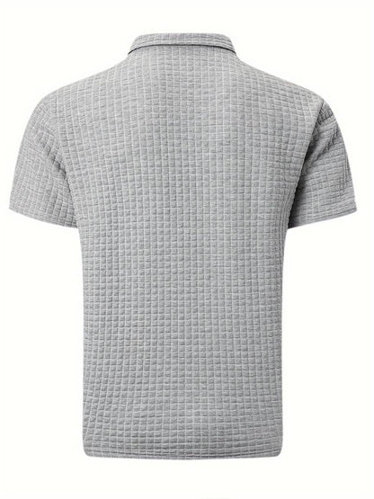 Zakenda | Daniel - chemise à manches courtes en gaufrette pour hommes