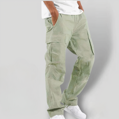 Zakenda | Pantalon cargo coloré pour hommes Gris foncé