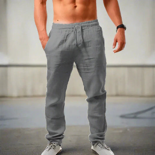 Zakenda | Alberto - pantalons en lin pour hommes