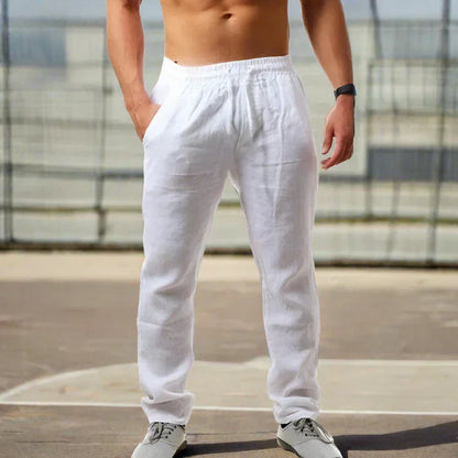 Zakenda | Alberto - pantalons en lin pour hommes