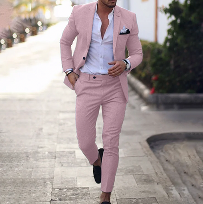 Zakenda | ensemble 2 pièces pour homme composé d'un blazer business simple et d'un pantalon