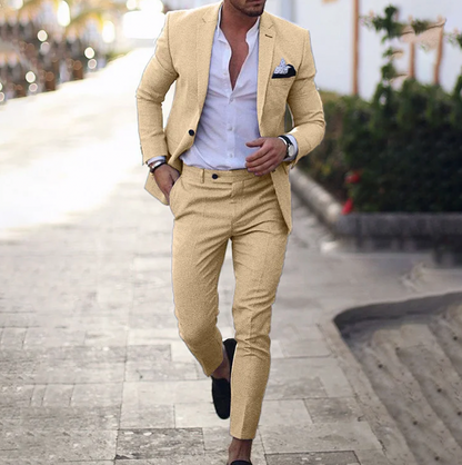Zakenda | ensemble 2 pièces pour homme composé d'un blazer business simple et d'un pantalon