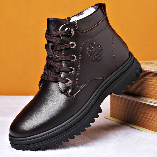 Zakenda | Bottes d'hiver noires Chaleur et adhérence