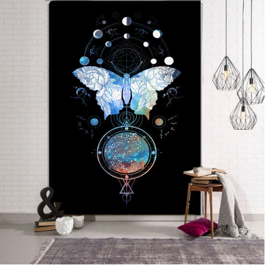 Boho Mandala Tapestry Wall Hanging Beach Mat for Psychedelic Home Decor
