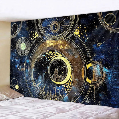 Starry Sky Mandala Tapestry - Boho Home Decor Wall Art