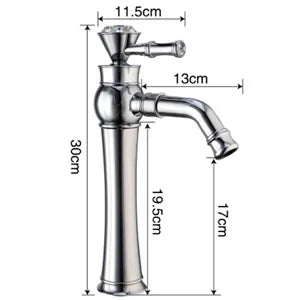 Gold Bathroom Faucet | Modern Basin Tap with High Arc Design