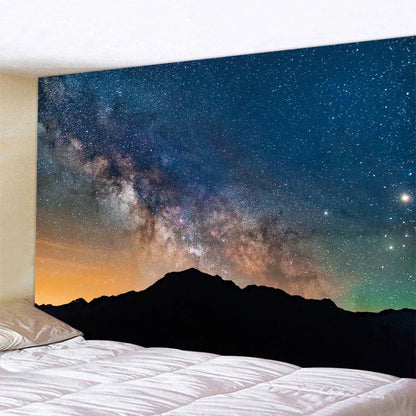 Night Sky Meteor Mandala Wall Hanging - Bohemian Yoga Mat & Home Decor