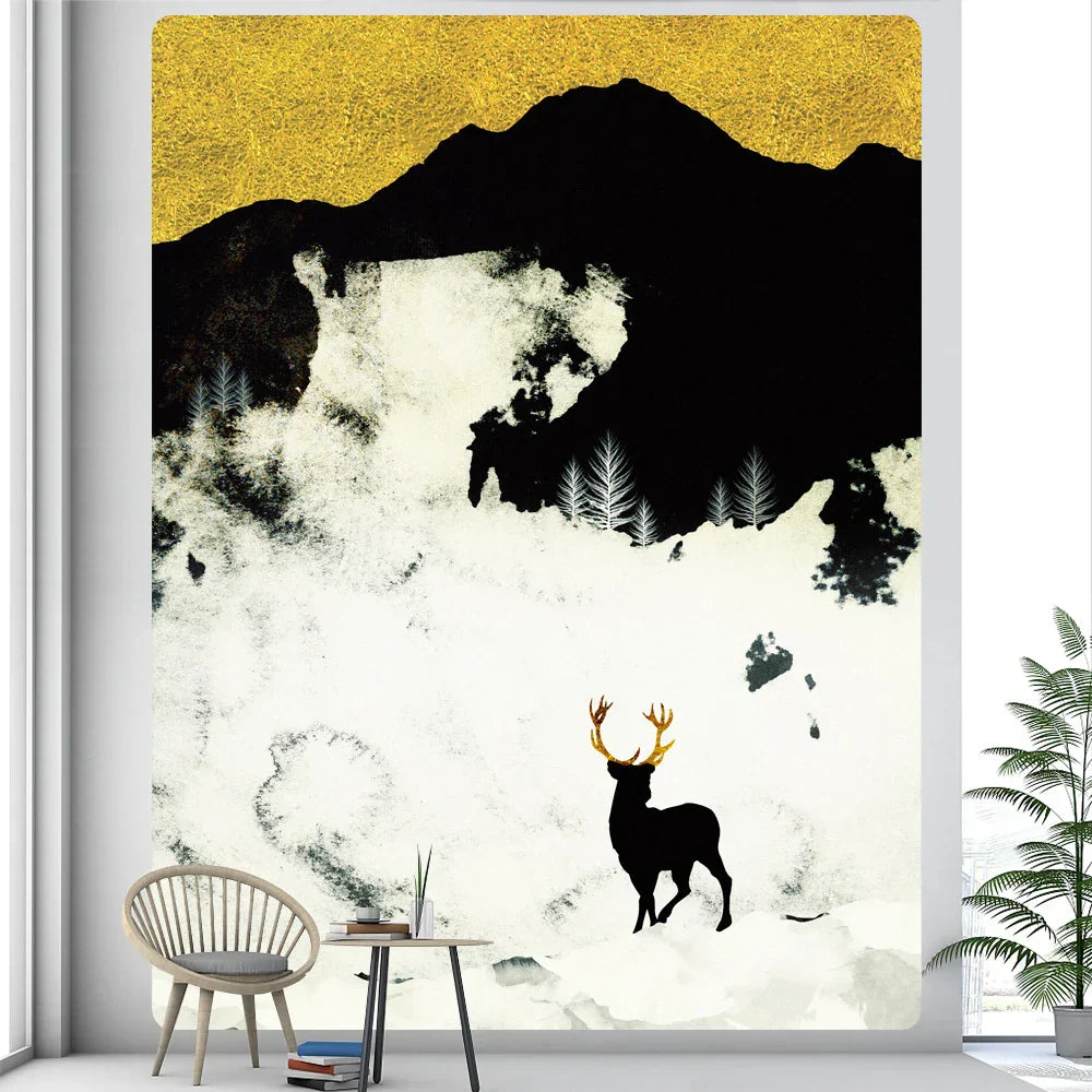 Abstract Animal Tapestry Wall Hanging for Home Décor and Bohemian Style