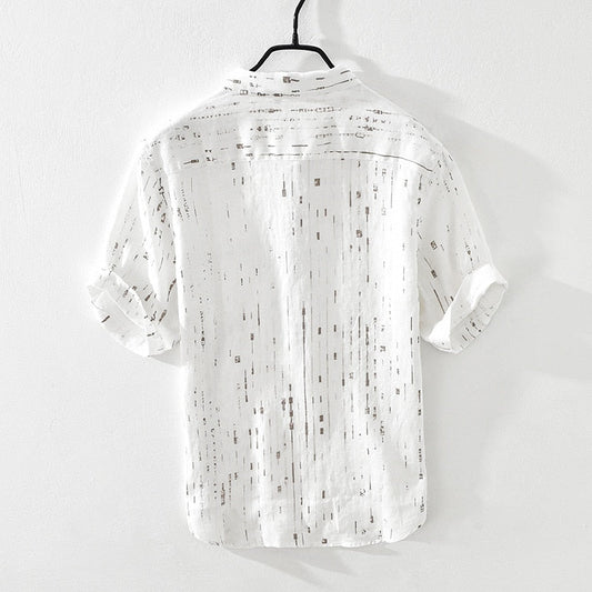 Zakenda | Chemise blanche texturée pour homme