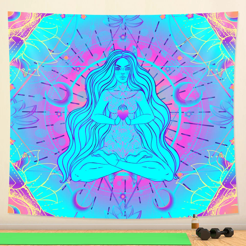 Starry Sky Mandala Tapestry - Boho Home Decor Wall Art