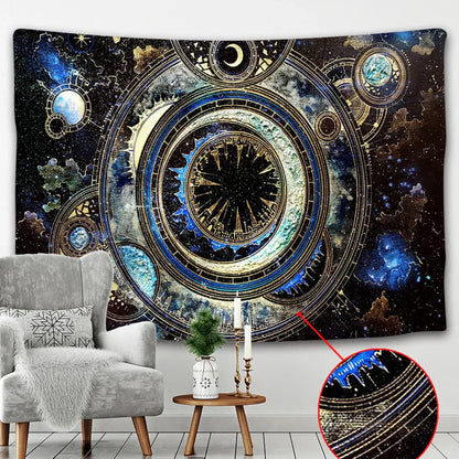 Starry Sky Mandala Tapestry - Boho Home Decor Wall Art