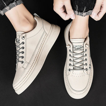 Zakenda | Chaussures en cuir de marque pour hommes avec finition de haute qualité