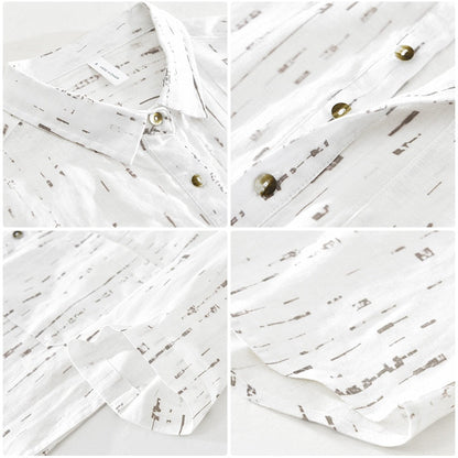 Zakenda | Chemise blanche texturée pour homme