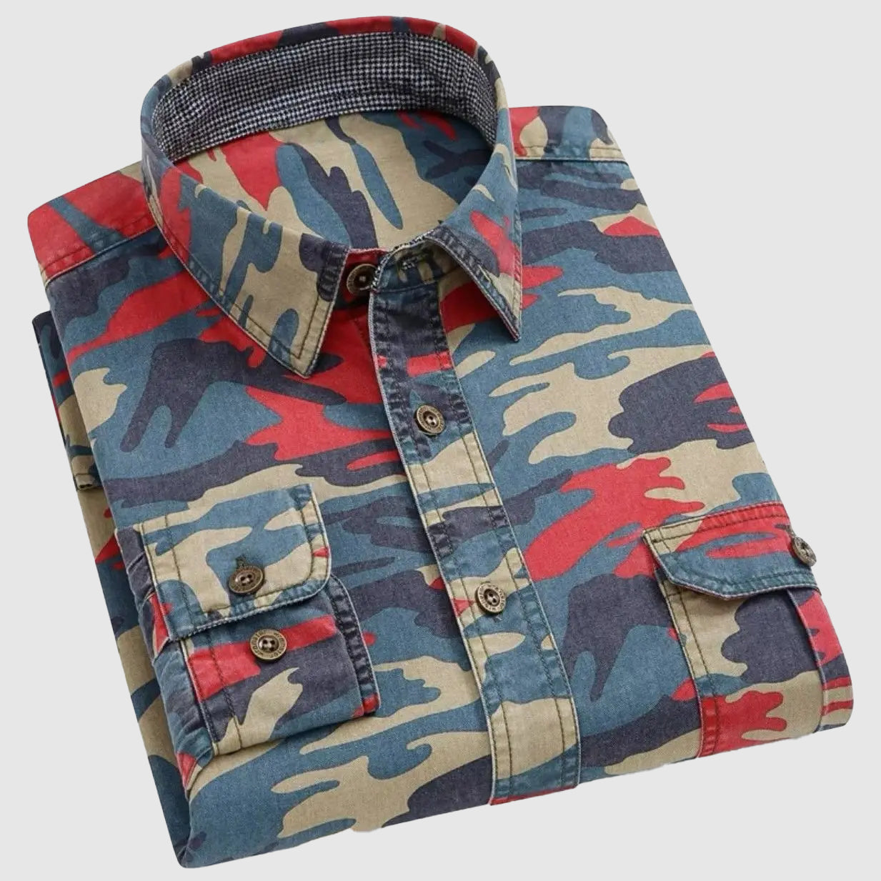 Zakenda | Chemise à manches longues camouflage