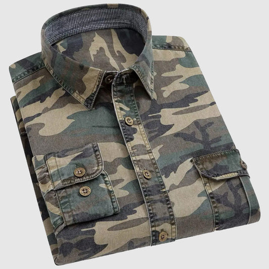 Zakenda | Chemise à manches longues camouflage