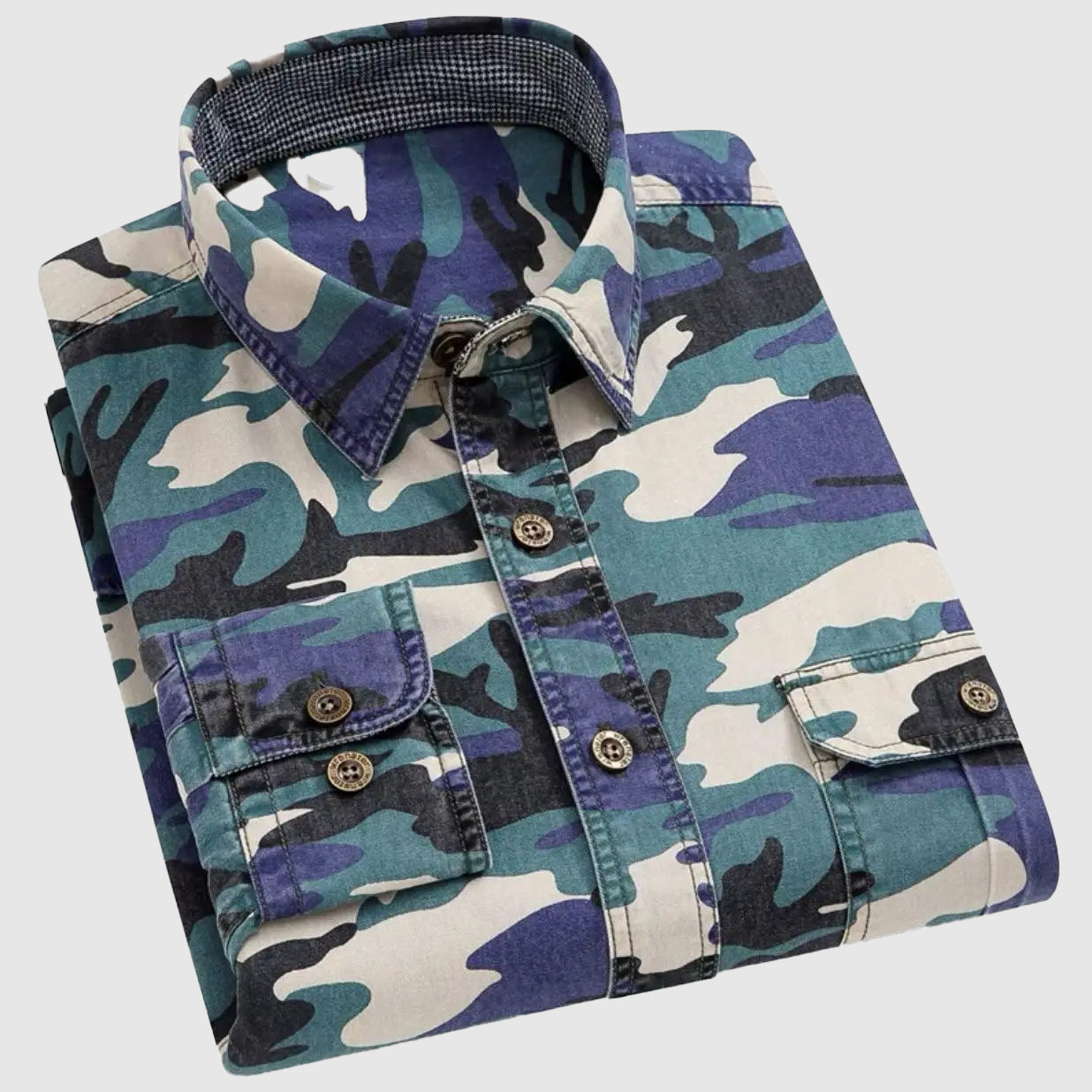 Zakenda | Chemise à manches longues camouflage