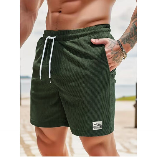 Zakenda | Azure Short de loisirs pour hommes avec grandes poches