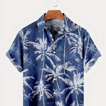Zakenda | Chemise hawaïenne bleue