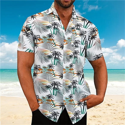 Zakenda | Chemise tropicale blanche