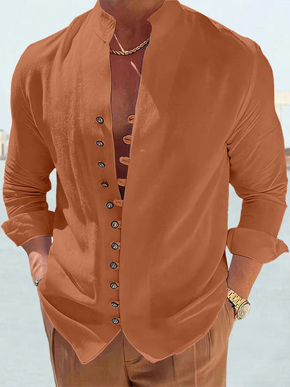 Zakenda | Chemise en lin de coton cool et fraîche