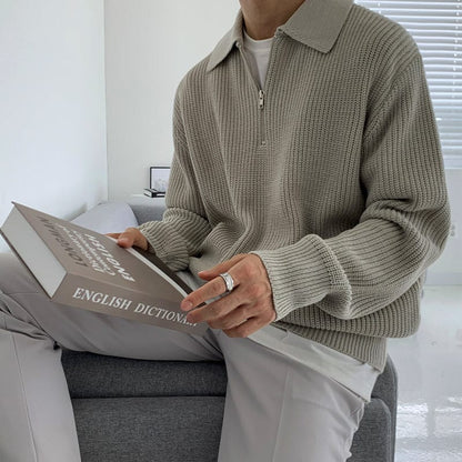 Zakenda | Pull en tricot - col zippé