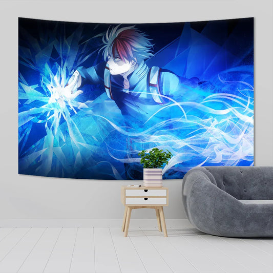 MHA Wall Tapestry Kawaii Room Decor Anime Art Poster Teen Bedroom Decoration