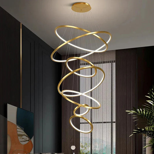 Afralia Nordic Home Decor Stair Chandelier Living Room Bedroom Dining Room Lighting