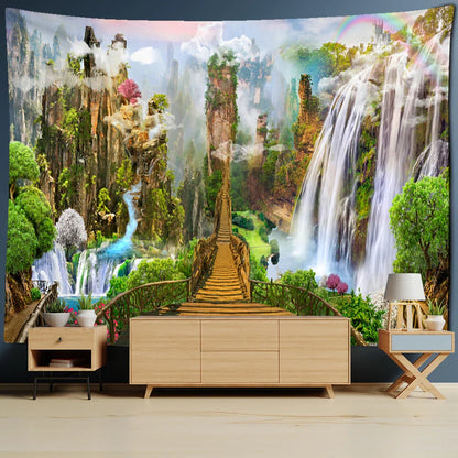 Natural Bohemian Garden Tapestry Home Decor