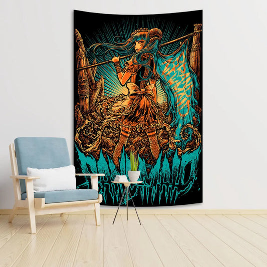 Heavy Metal Rock Music Poster Wall Tapestry Art Home Decor