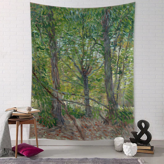Mystic Garden Path Tapestry Wall Hanging - Van Gogh Oil Painting Inspired Art