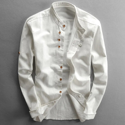 Zakenda | Chemise japonaise en lin style "Katana