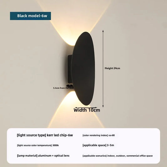 Afralia LED Outdoor Porch Wall Light – Waterproof Design for Patio, Garden, Balcony