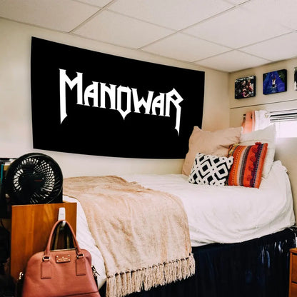 Manowars Group Poster Print Hanging Tapestry: Heavy Metal Band Home Decor