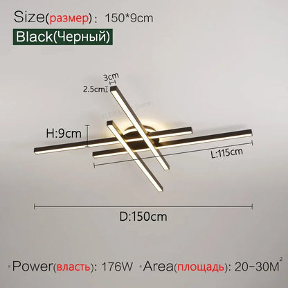 2023 Afralia™ Nordic LED Ceiling Chandelier for Living, Dining, and Bedroom