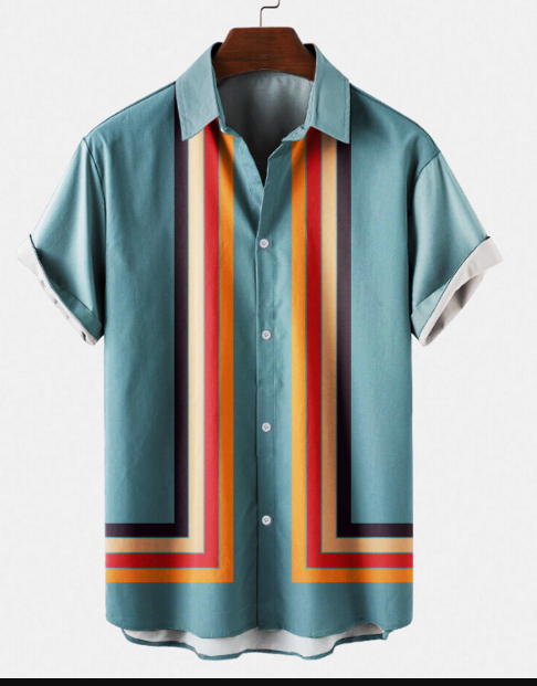 Zakenda | chemise à revers colorée pour homme