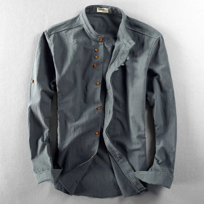 Zakenda | Chemise japonaise en lin style "Katana