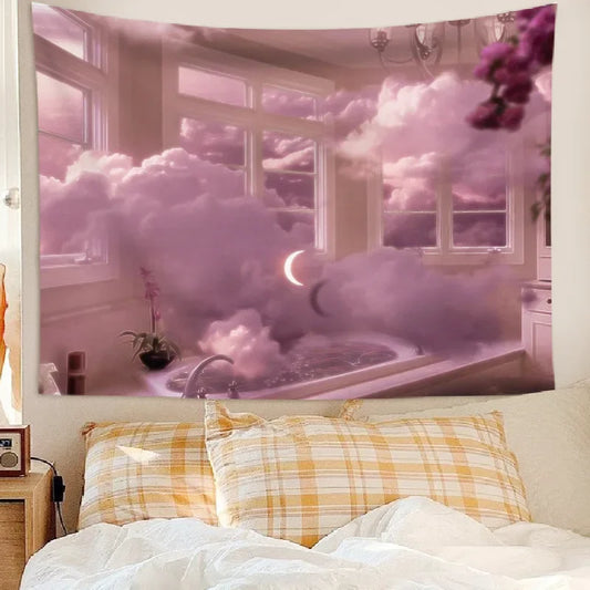 Modern Bedroom Decor Wall Tapestries Fabric Poster Cloth Customization