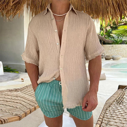 Zakenda | Chemise décontractée beige
