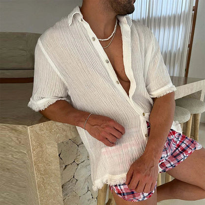 Zakenda | Chemise décontractée beige
