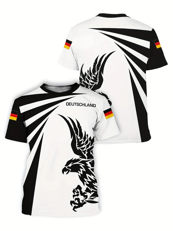 Zakenda | allemagne euro 2024 maillot de foot homme imprimé aigle