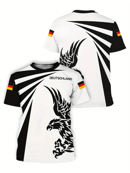 Zakenda | allemagne euro 2024 maillot de foot homme imprimé aigle